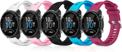 Silicone Bands for Garmin Forerunner 245/265 & More - Pack of 5 (42mm) Best Deal