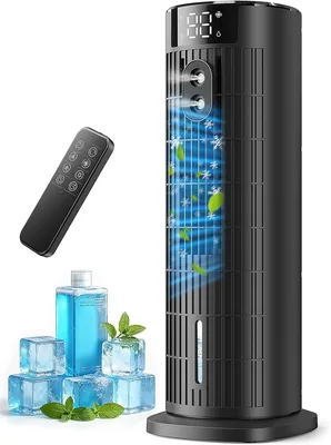 Tragbare mobile Klimaanlage, verbesserte Version für optimalen Luftstrom, 7,5 m/s, 90°-Schwenkbereich, 4 Geschwindigkeitsstufen - Best Deal