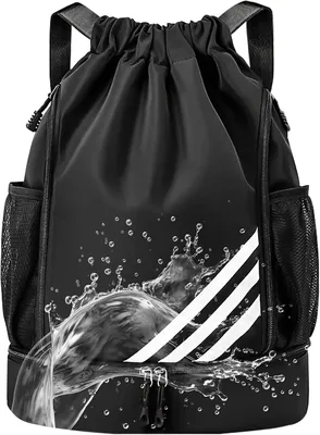 Mochila Esportiva Impermeável para Academia - Grande com Compartimento para Tênis e Itens Molhados