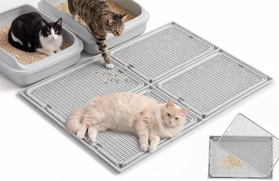 Ycozy Cat Litter Mat 83x56cm 4 Pack Detachable Double Layer Litter Trapping Mat Best Deal