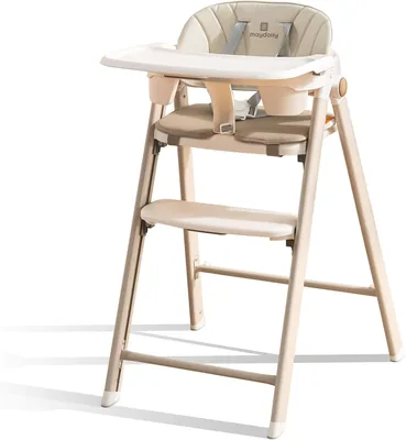 Maydolly - Trona alta portátil 4 en 1, silla alta plegable