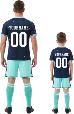 Personalisiertes Fußballtrikot 2026 für Kinder und Erwachsene - Heim- und Auswärtsversionen mit Namen und Nummer - Best Deal
