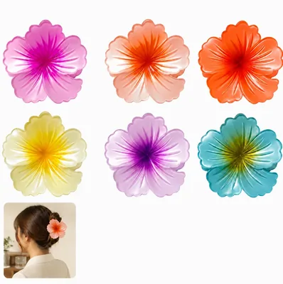 Flower Claw Clip 6 Pieces Best Deal