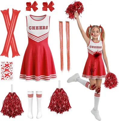 AYBUY Cheerleader Costume Girls Kids Outfit