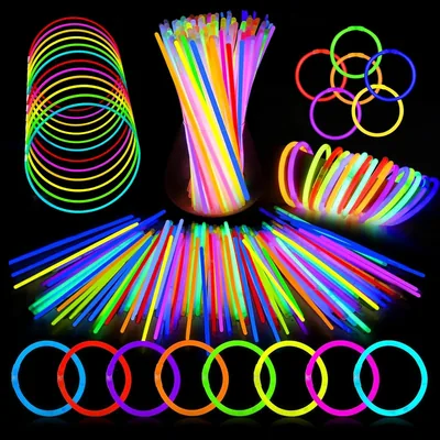 100 PCS Glow Sticks Bulk Pack - 15% Off