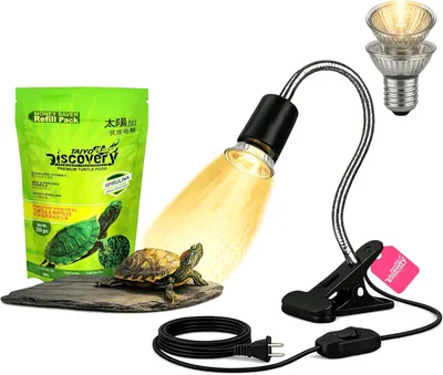 टायो प्लस डिस्कवरी रेप्टाइल हीट लैंप (50W बल्ब) + फ्री टॉटल फूड (250 ग्रा) | UVA + UVB टूर्टल बास्किंग फ्लेक्सिबल 68% ऑफ