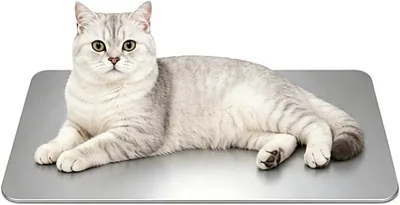 ペット用 ひんやりクールアルミプレート Lサイズ 50cm×30cm 小動物対応 猛暑対策 涼感アルミマット 物理冷却で5-8度下げる