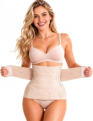 Jurqqer 2IN1 Postpartum Belly Band & Pelvic Wrap