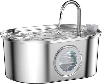 3.2L Stainless Steel Cat Water Fountain Auto Dispenser (with Window) Best Deal