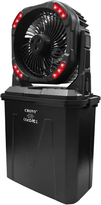 CRONY F913 9L Bucket Portable Misting Fans with Remote, Rechargeable Outdoor Fan