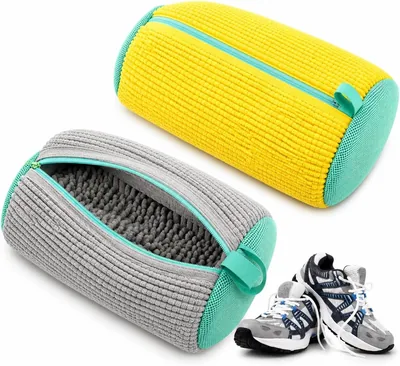 Bolsa para Lavar Tênis na Máquina - Protetora Acolchoada com Zíper Reforçado, Reutilizável