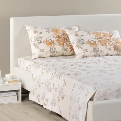 Caleffi Fodere per Letto Doppio in Cotone con Angoli 180 x 200 cm Oeko-Tex | Set Completo per Letto, Top e Fondo