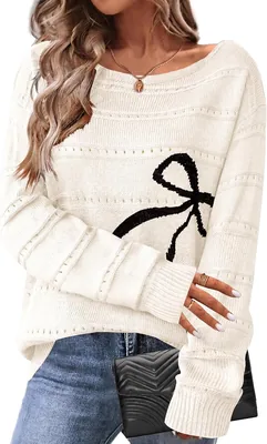Zeagoo Women's Off Shoulder Sweater Best Deal