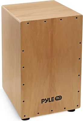 Pyle Stringed Jam Cajon - Handcrafted Percussion Box