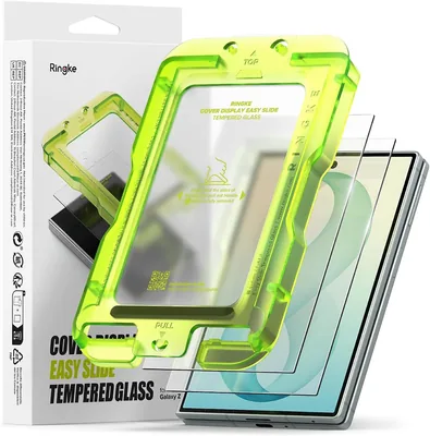 Ringke Mica para Samsung Galaxy Z Fold 8 | Cubierta de Pantalla Fácil Deslize [Paquete de 2] Protector de Pantalla, Vidrio Templado 9H