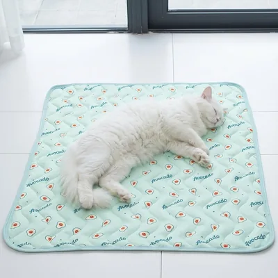 Alfombrilla Autoenfriable para Mascotas para Perros y Gatos de 27.56 x 21 x 65 pulgadas, Almohadilla de Enfriamiento Plegable - Mejor Oferta