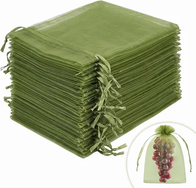 HIPTS 50 Stück Traubenschutzbeutel 20x30cm Trauben Schutzhüllen gegen Wespen, Vögel