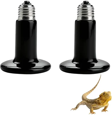 2 Pack 100W Ceramic Heat Emitter Bulbs