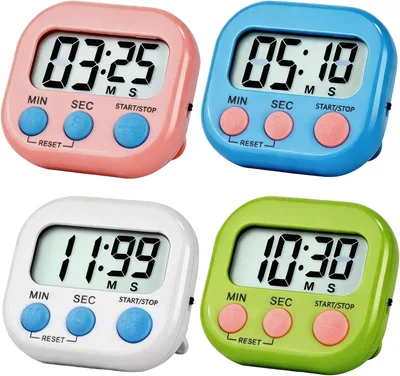 4-Piece Electronic Timer - 24% Off Loud Alarm Countdown