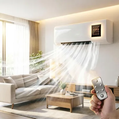 Climatiseur Mobile Sans Évacuation, Refroidissement et Chauffage, Design Moderne, Classe Énergétique A++