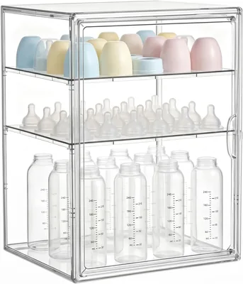 Peelanmall Baby Bottle Organizer Magnetic Door Best Deal