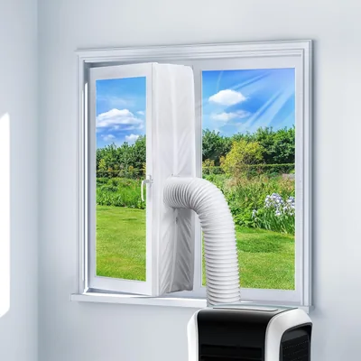 Window Seal for Mobile A/C - Exhaust Dryer Feed-Through, No Drilling