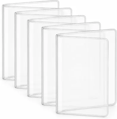 5 Pack Clear Passport Covers - Water & Dust Proof