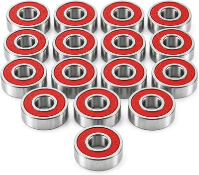 QWORK 16pcs ABEC 9 Bearings 8x22x7mm Skateboarding Rollerblade