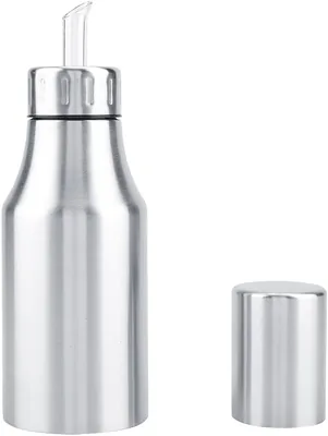 SUNGOOYUE Olivolja Cruet Kökskrydda Dispenser, Rostfritt Stål Oljedispenser Flaska 1000 Ml, Läckagetät Pip Dammskydd Enkel