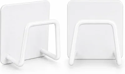 Self Adhesive Sponge Holder - Stainless Steel Kitchen Sink Caddy 2 Pack