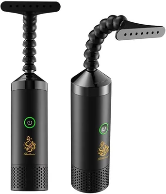 Portable Electric Bakhoor Burner - 360° Adj. Mabkhara for Oud & Incense, Home Fragrance