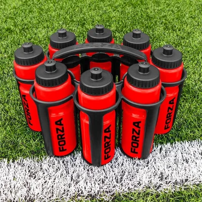 FORZA Water Bottles + Carrier Set [8x] | Hygiene/Sports Bottle 1L or 750ml
