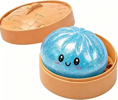 Glittery Steamed Bun Squishy Mystery Box - Stress Relief Toy