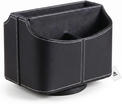 Topika Leather Remote Holder 5 Compartment Organizer