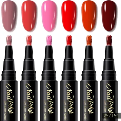 Pen Manucure Gel Nail Polish - 6 Couleurs Quick Séchage