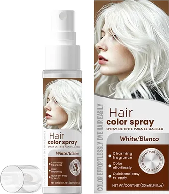 Tymczasowa farba do włosów spray, zmywalna, szybka stylizacja