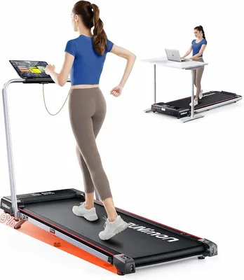 Treadmill 6 in 1 Multifunzione, 1-12 km/h con Inclinazione 12%, 3.0 HP, Maniglia Telescopica 15 cm e Fascia Luminosa RGB