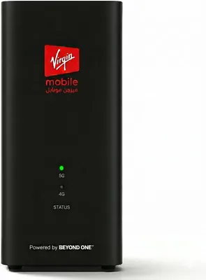 راوتر Virgin Mobile 5G CPE 5s WiFi 6، يدعم جميع شبكات المملكة (STC, Mobily, Zain, Virgin)، سرعة فائقة 3600 Mbps تنزيل