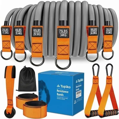 Topika Resistance Bands Set, 300LBS Heavy Workout Bands