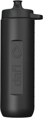 DAFI Sportowy bidon na wodę RUSH 1 l Czarny - Butelka filtrująca + filtr węglowy Best Price