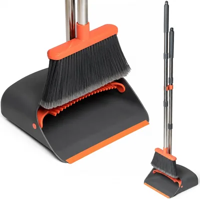 Al Fajr Broom and Dustpan Set with Long Handle