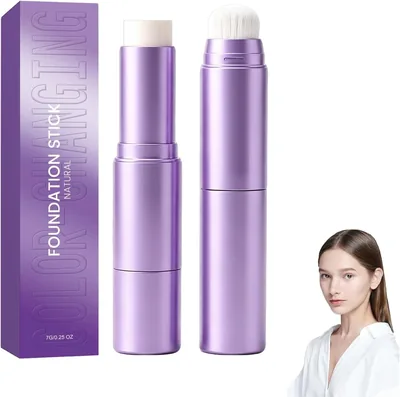 ChangingFoundation 2-in-1 Farbwechsel-Foundationsstick mit Pinsel, 50 ml