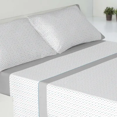 Conjunto de cama MIMOCASA de 3 piezas - Microfibra de poliéster, sábana ajustada 90 x 190 cm, sábana superior 160 x 260 cm y 1 funda de almohada