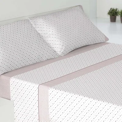 Conjunto de cama MIMOCASA de 3 piezas - Microfibra de poliéster, hoja ajustada 90 x 190 cm, hoja superior 160 x 260 cm y 1 funda de almohada