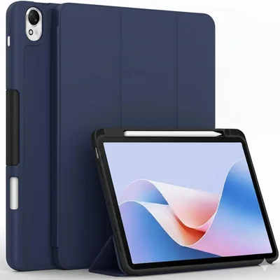 Huawei MatePad SE 11 Tri-Fold Stand Case with Pencil Holder - Blue