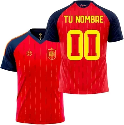 Camiseta de la Selección Española Mundial 2026-2028 Personalizable, Rojo, Manga Corta