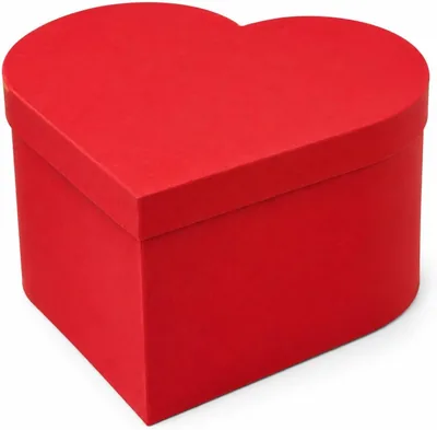 Caja Corazón para Flores y Regalos VELT CREACIONES, Roja con Interior Blanco