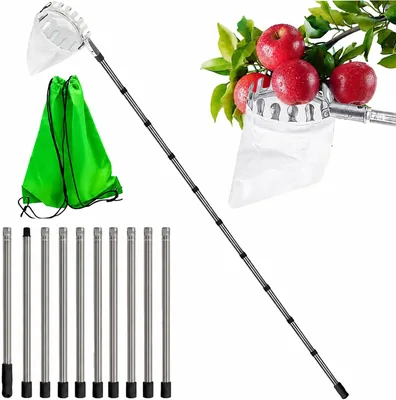 GothicBride 4m Frugtklippar med Teleskopisk Handle | Apple och Cherry Picker med Harvest Bag