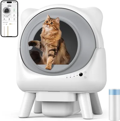 Litter automático Redkey X1 para gatos, 95L, eliminación de olores, control por aplicación, compatible con todas las razas