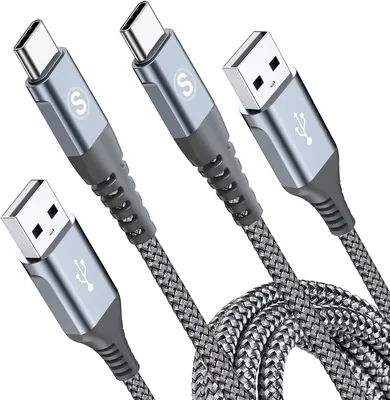 2 x 2 m USB C Kabel mit 3.1 A Quick Charge, Nylon Typ C Ladekabel für iPhone 17/16/15 Pro Max (27% Rabatt)